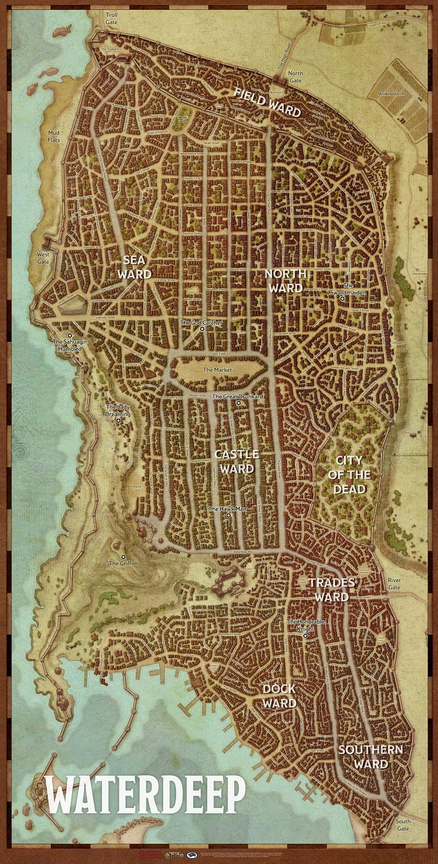 Printable Map Of Waterdeep 5e