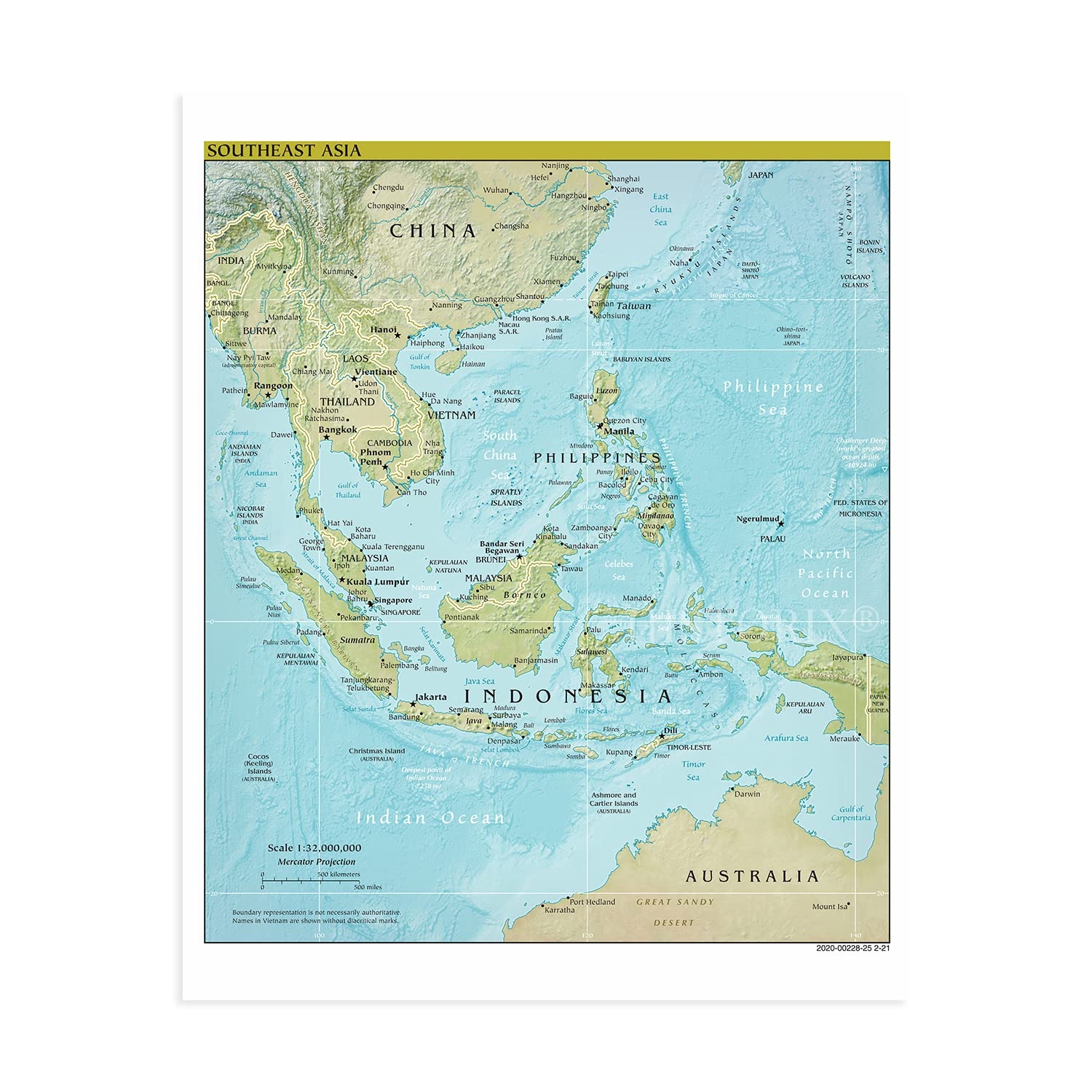 Amazon HISTORIX 2021 Southeast Asia Map 24x30 Inch South East Asia Map SE Asia Map Print Map Of Southeast Asia Poster Posters Prints