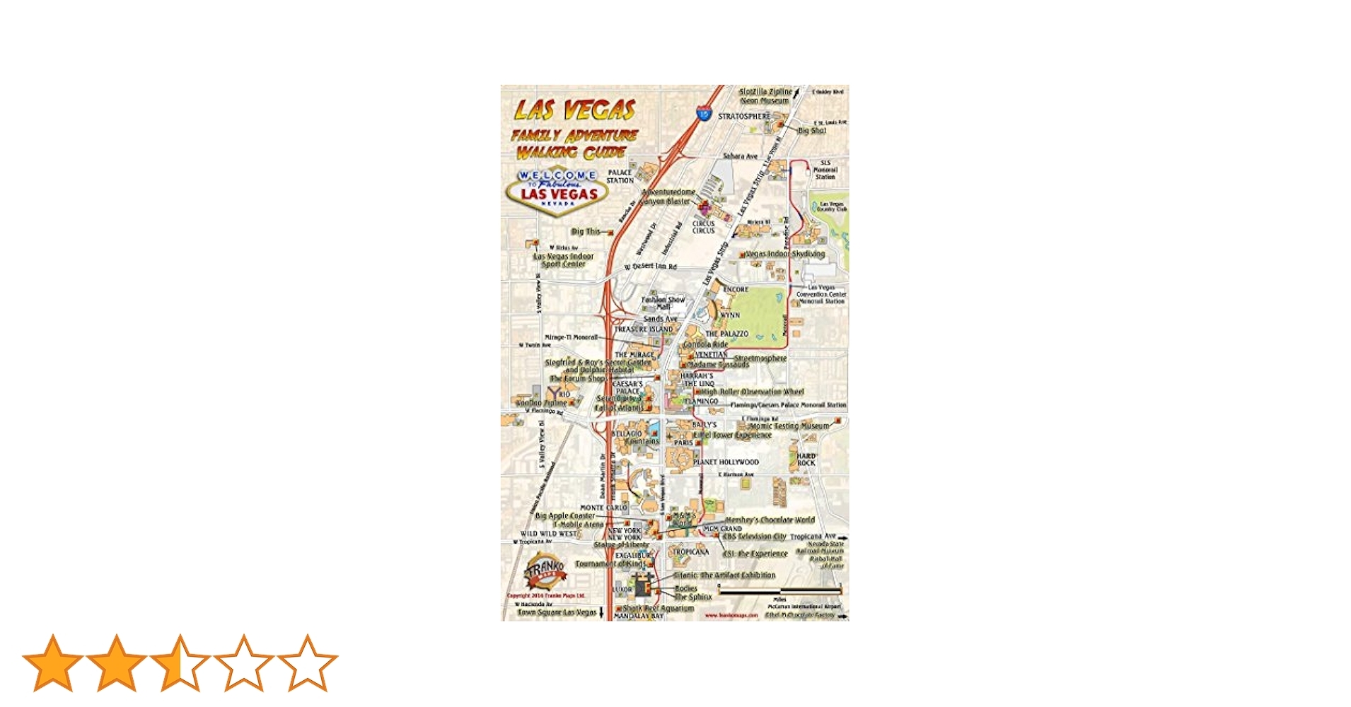 Amazon Las Vegas Walking Guide Family Adventure Card Office Products