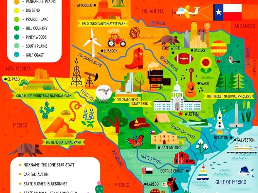 Amazon Little Buffalo Learning Education State Puzzle Texas For Kids Ages 4 And Up Toys Games
