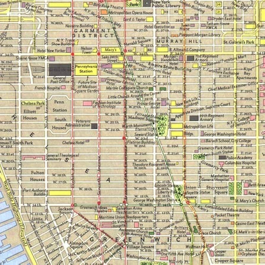 Printable Map Of Midtown Manhattan