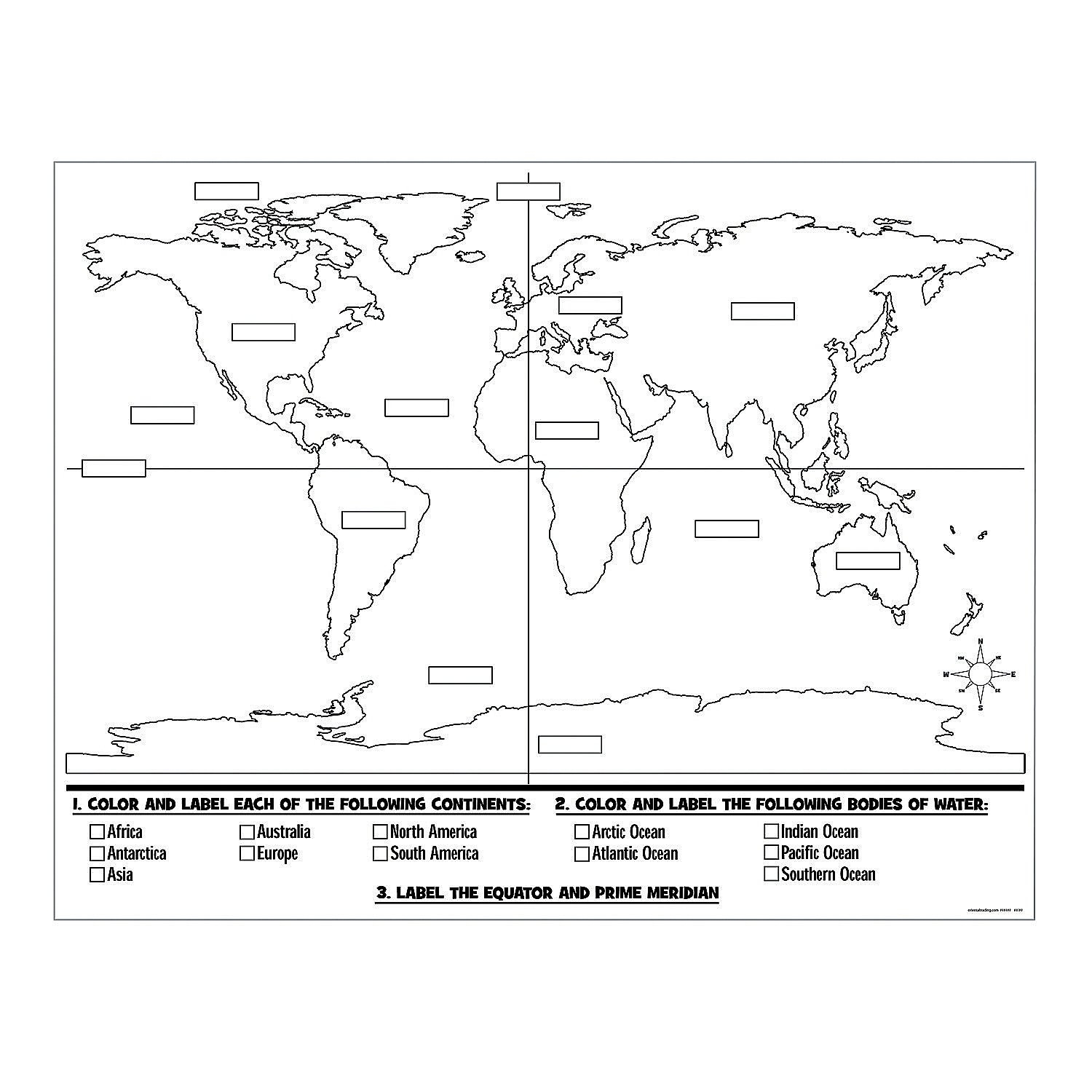 World Map Actvities Printable World Map Actvities Printable