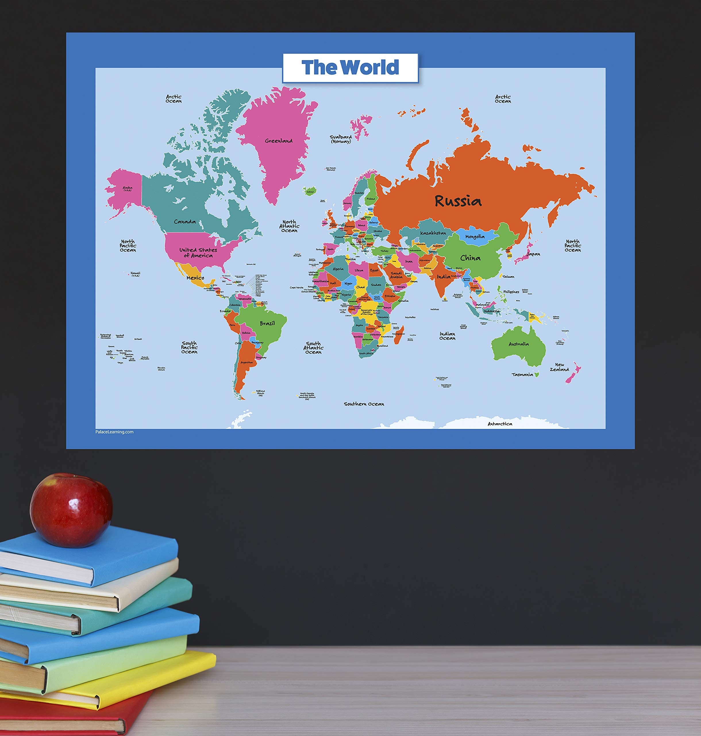Amazon World Map For Kids LAMINATED Wall Chart Map Of The World 18 X 24 Office Products Amazon World Map For Kids LAMINATED Wall Chart Map Of The World 18 X 24 Office Products
