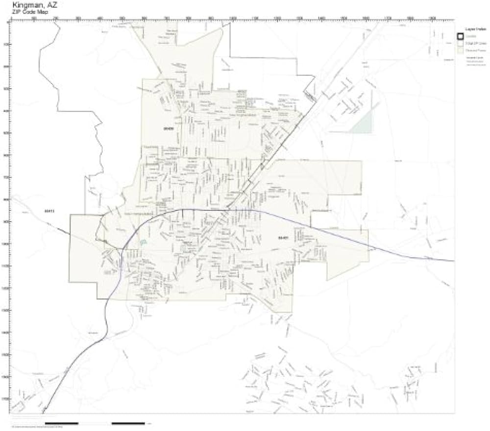 Printable Map Of Kingman Az