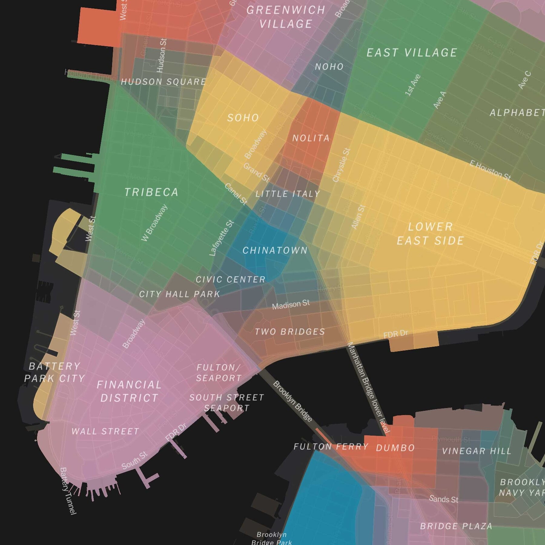 An Extremely Detailed Map Of New York City Neighborhoods The New York Times