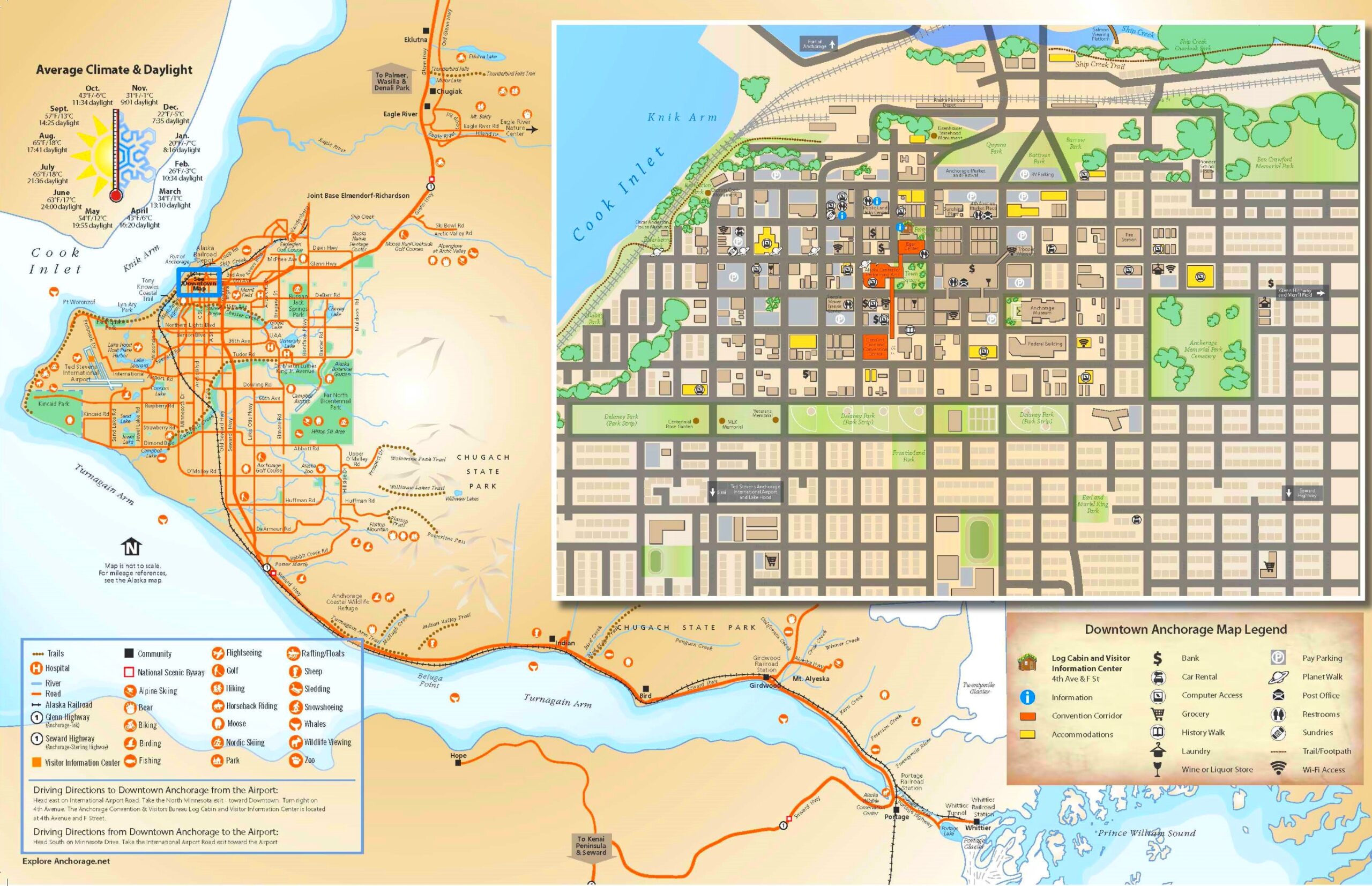 Anchorage Tourist Map Ontheworldmap