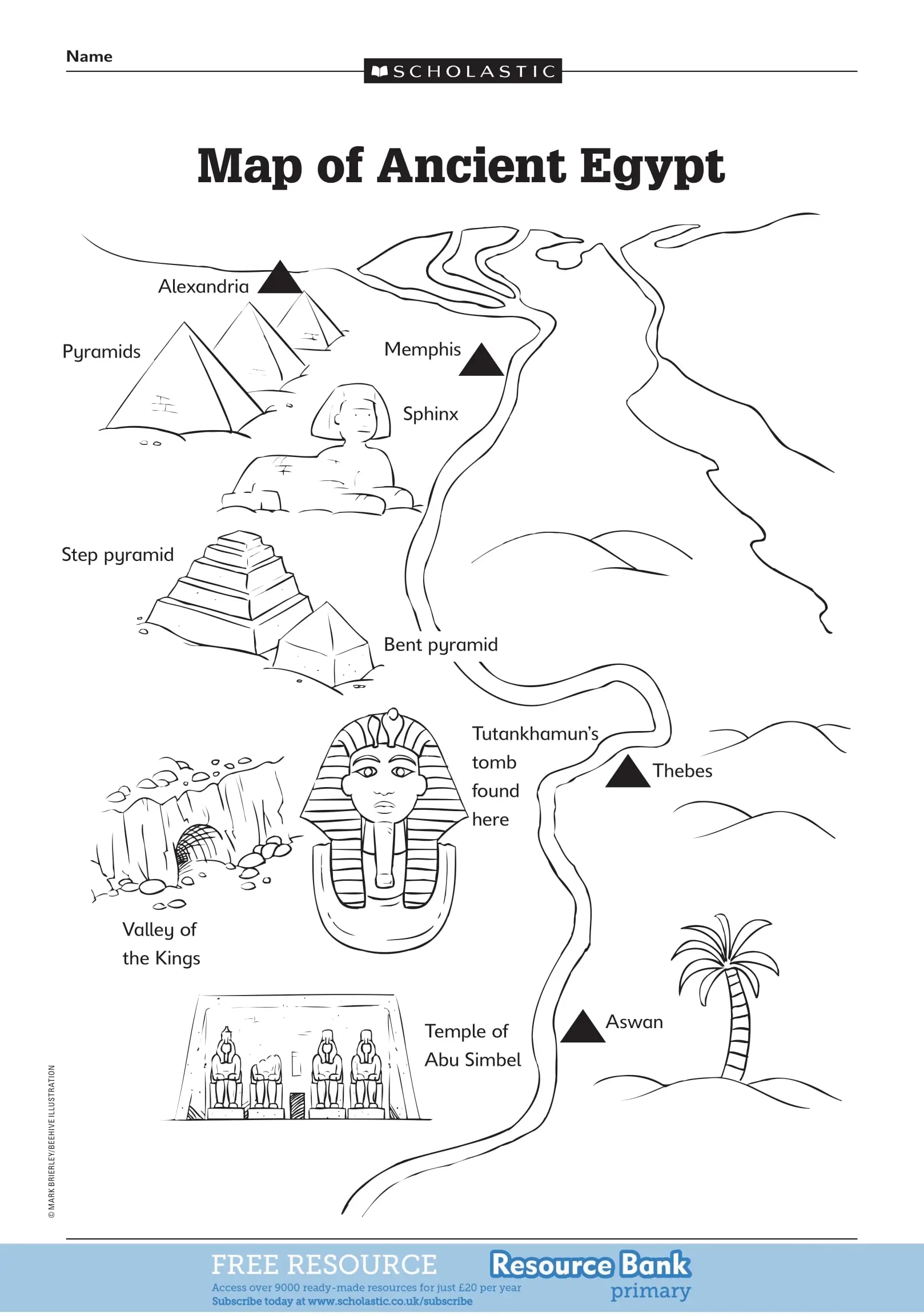 Ancient Egyptian Resource Label The Map Hope Blog