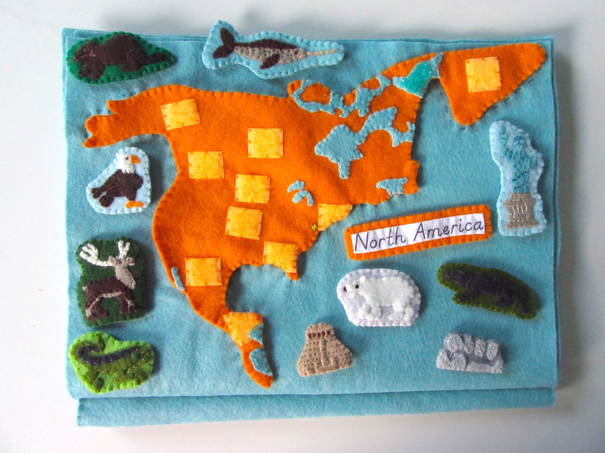 Animals Of North America For The Montessori Wall Map Quietbook With Printables Imagine Our Life