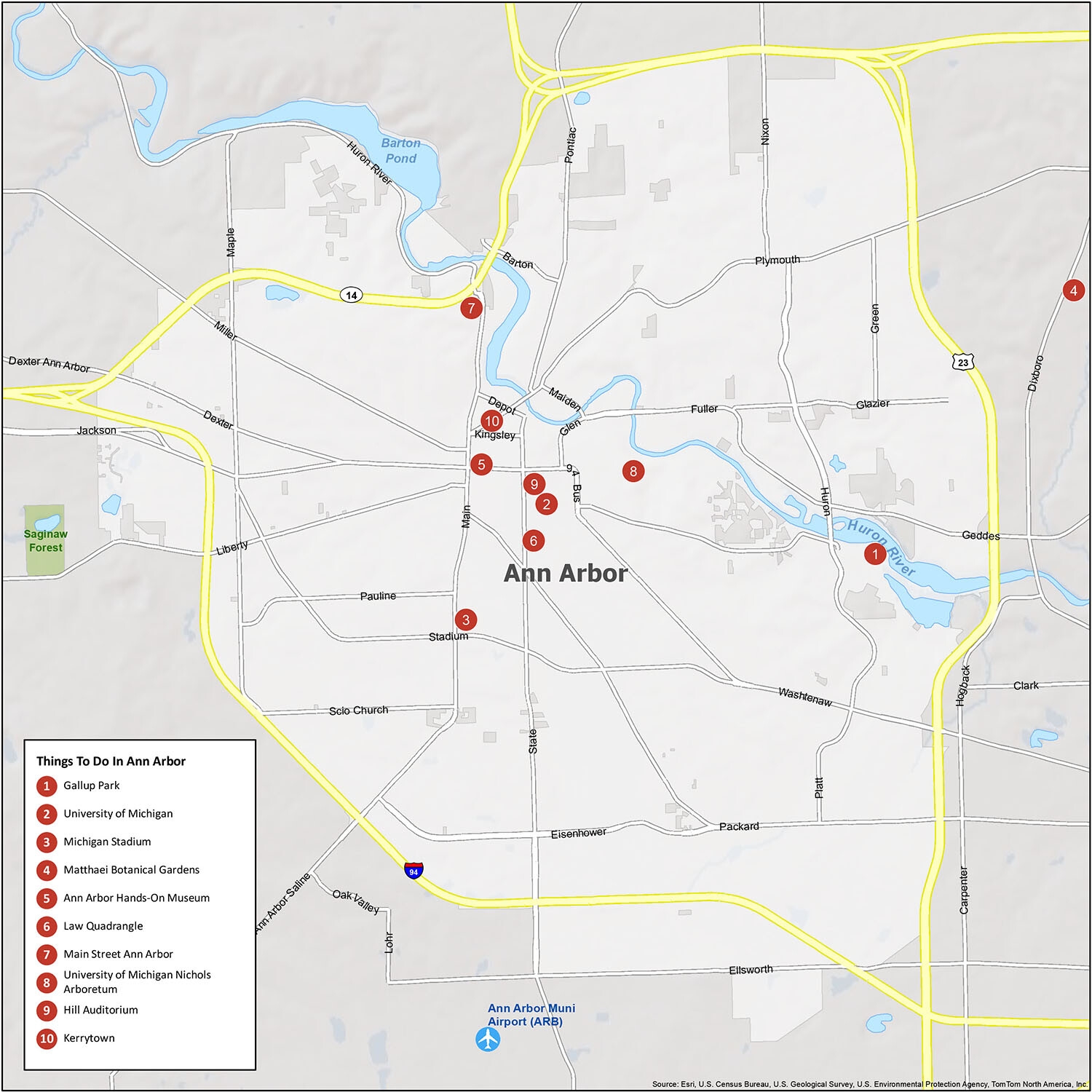 Ann Arbor Map Michigan GIS Geography Ann Arbor Map Michigan GIS Geography