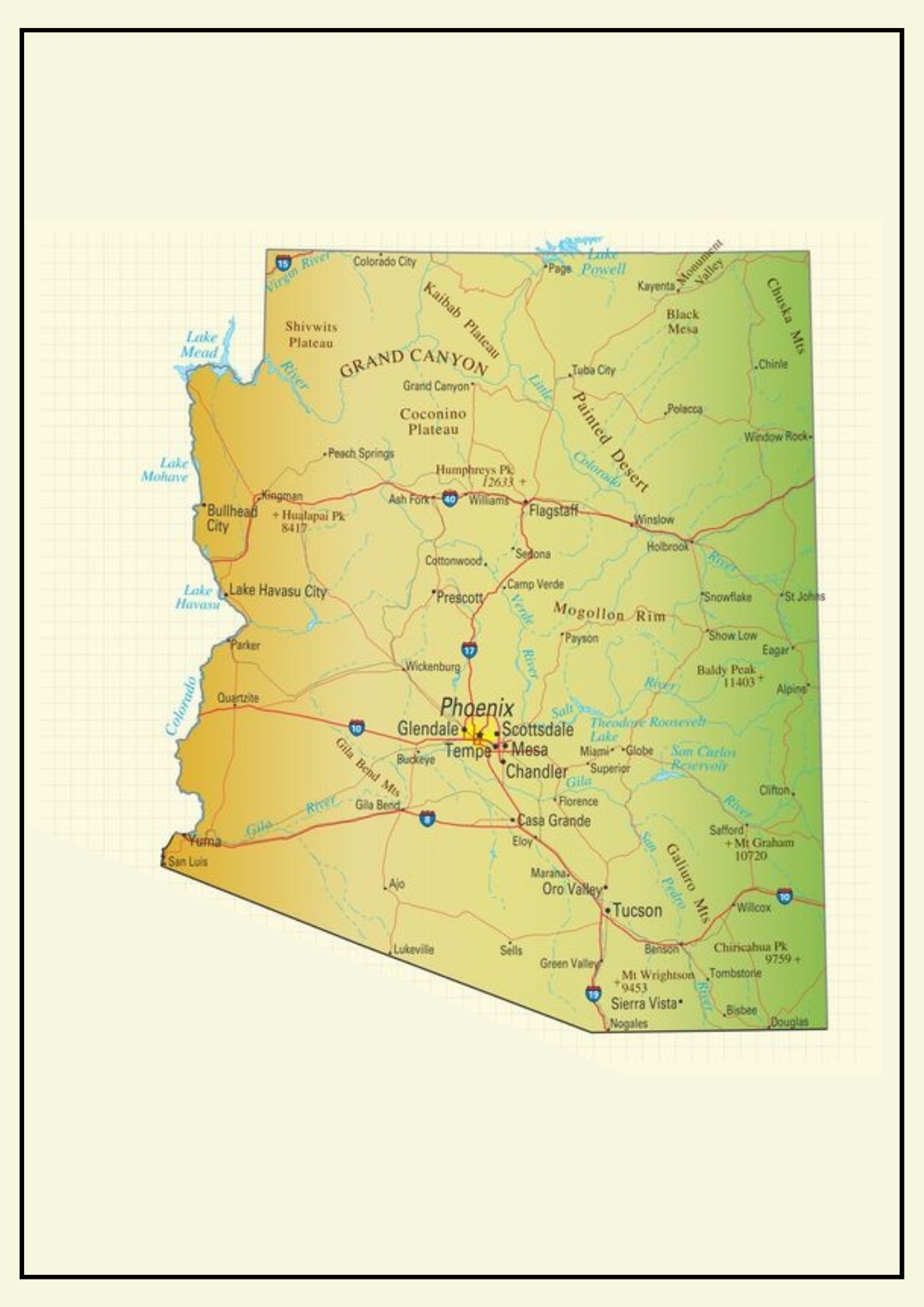 Arizona County Map Map Of AZ Counties And Cities 
