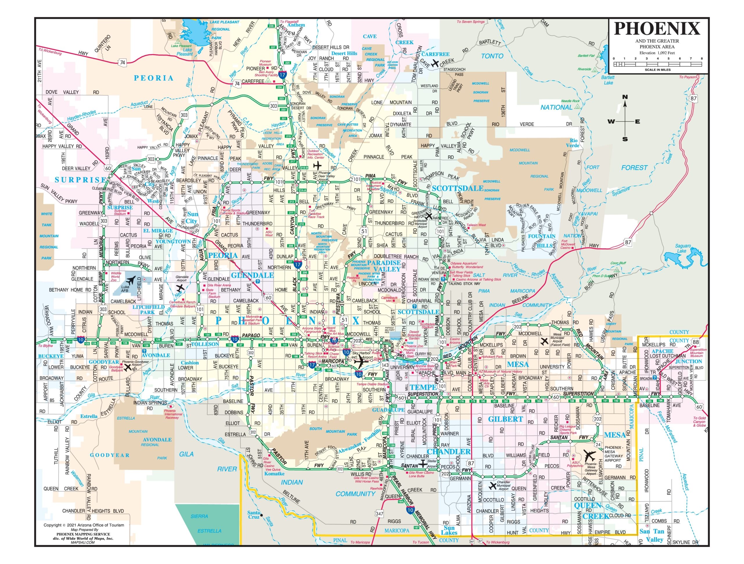 A To Z Printable Street Maps Free