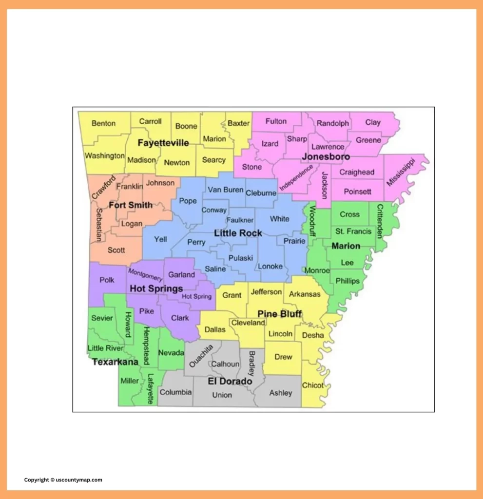 Arkansas County Map Map Of AR Counties And Cities Arkansas County Map Map Of AR Counties And Cities