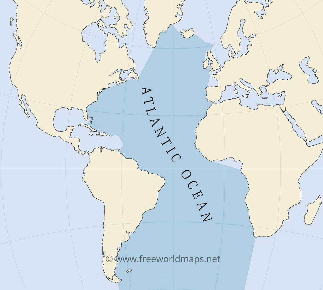 Atlantic Ocean Maps And Geography And Physical Features