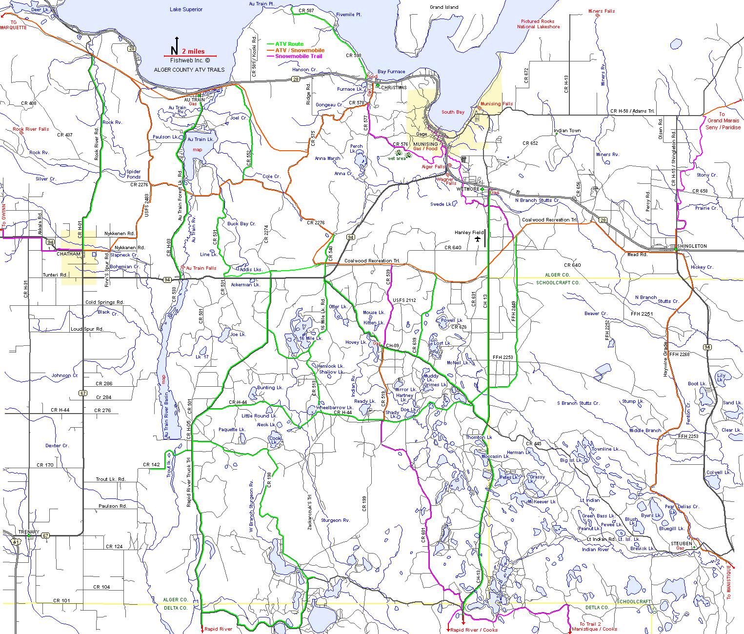 ATV ORV OHV UTV Routes Alger County Munising AuTrain Michigan Interactive  ATV ORV OHV UTV Routes Alger County Munising AuTrain Michigan Interactive