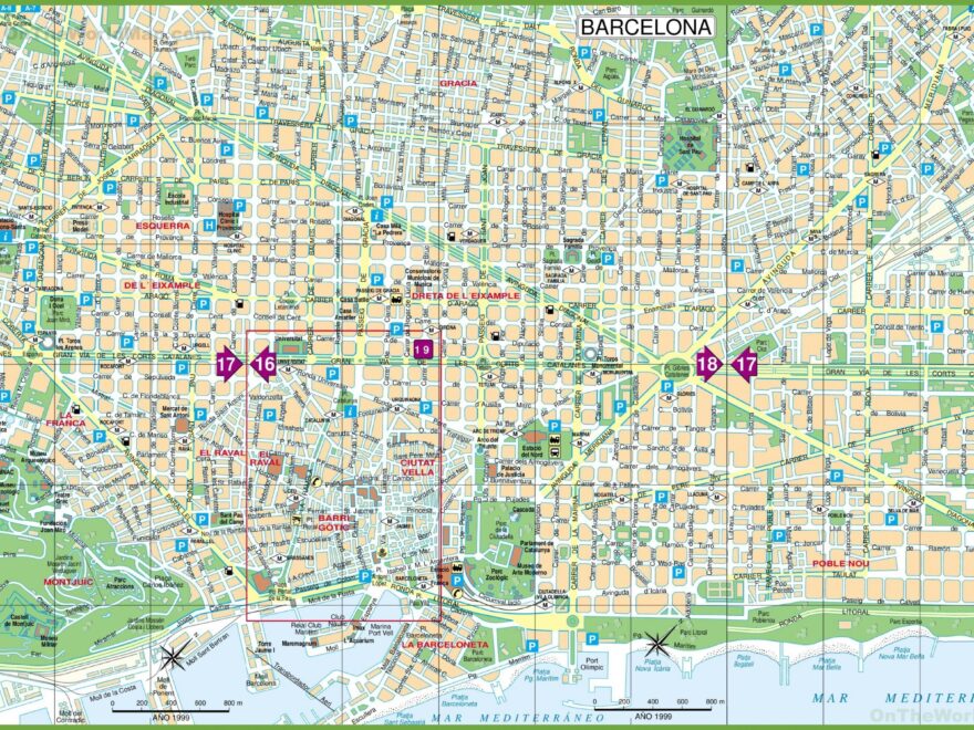 Barcelona Map A Map Of Barcelona Catalonia Spain