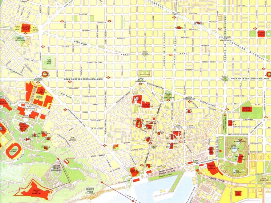 Barcelona Maps To Download Spain