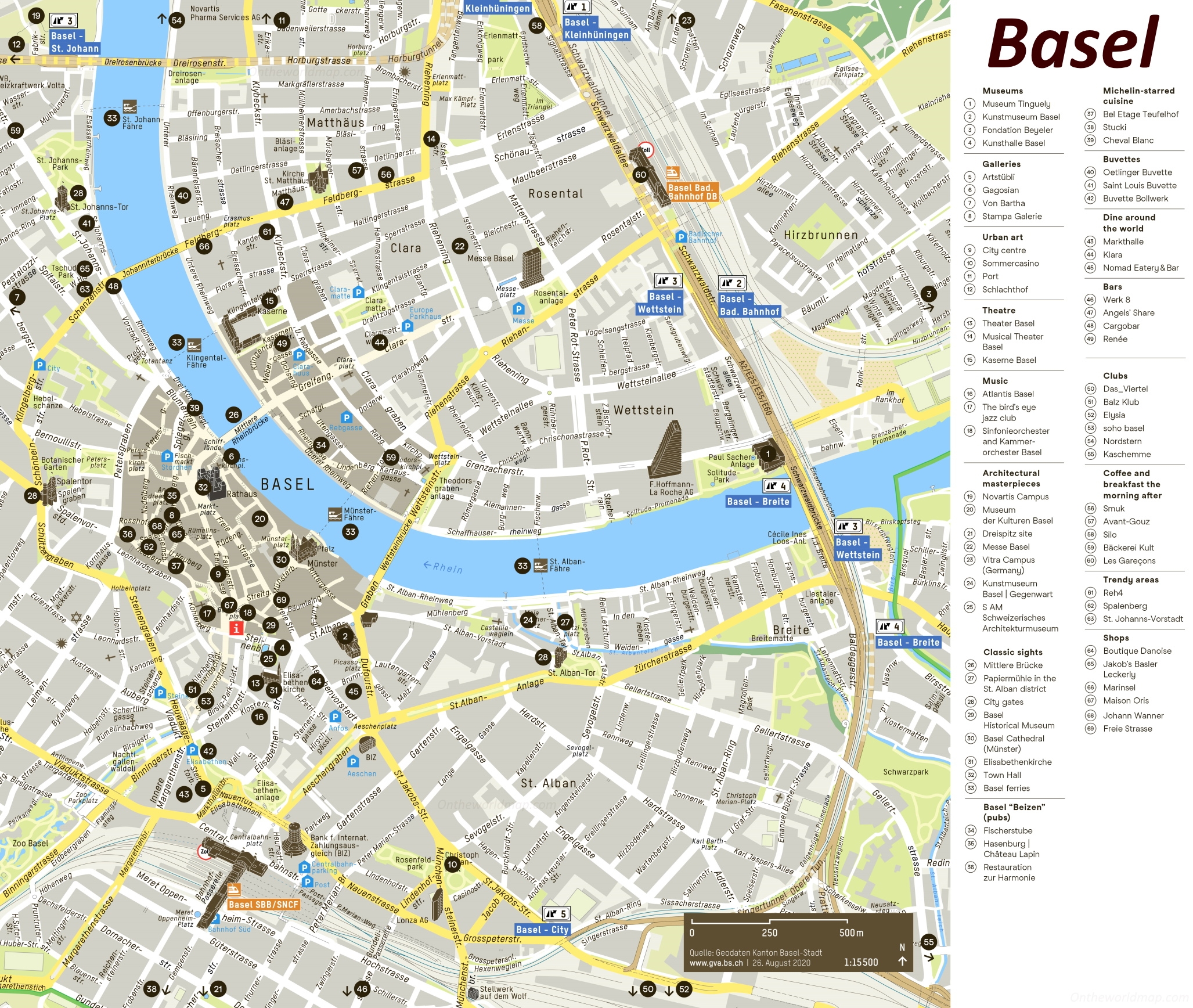 Printable Map Of Basel Switzerland Printable Map Of Basel Switzerland