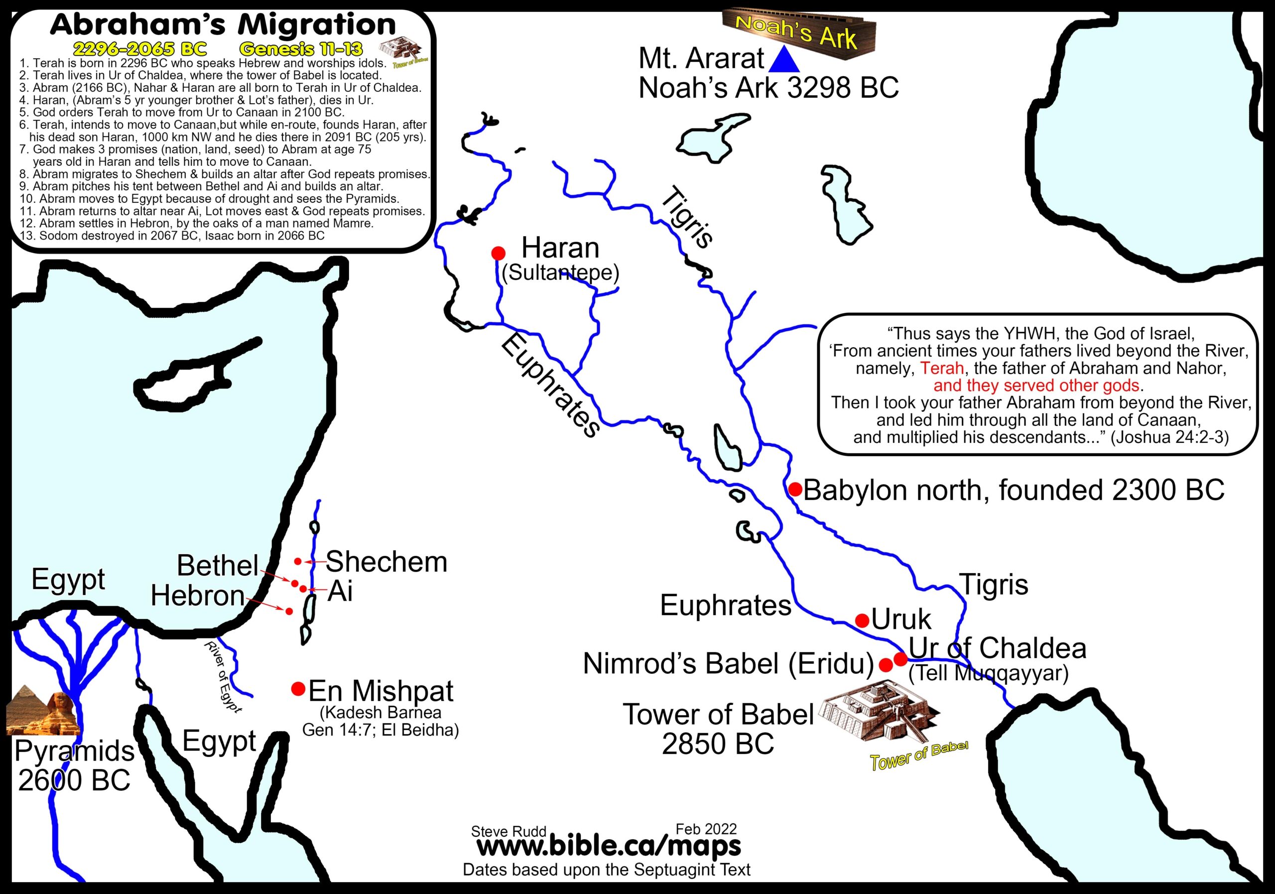 Bible Maps Abraham s Journey 2085 2073 BC Abram s Migration Bible Maps Abraham s Journey 2085 2073 BC Abram s Migration