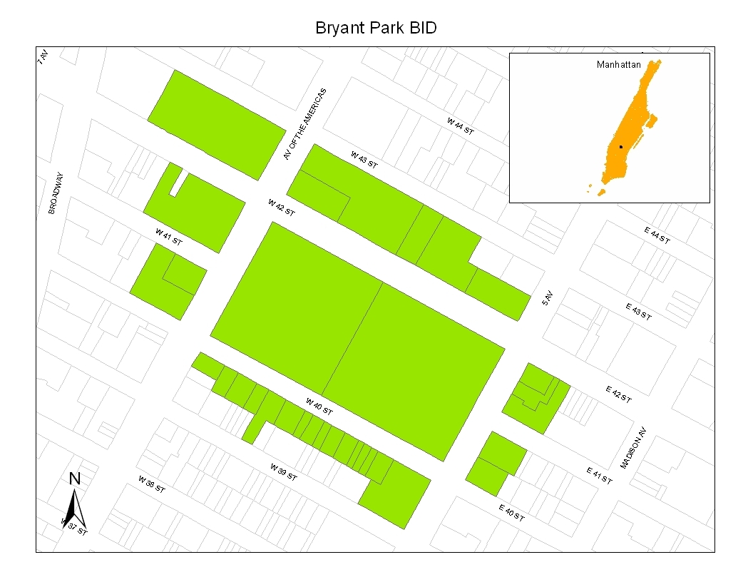 Printable Map Of Bryant Park Nyc