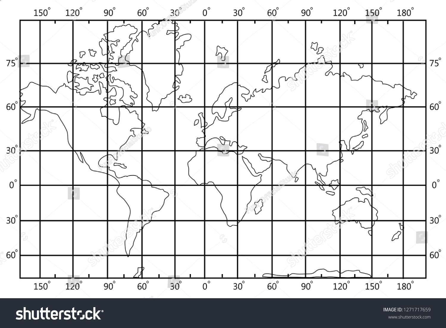 Black And White Printable World Map With Latitude And Longitude Black And White Printable World Map With Latitude And Longitude