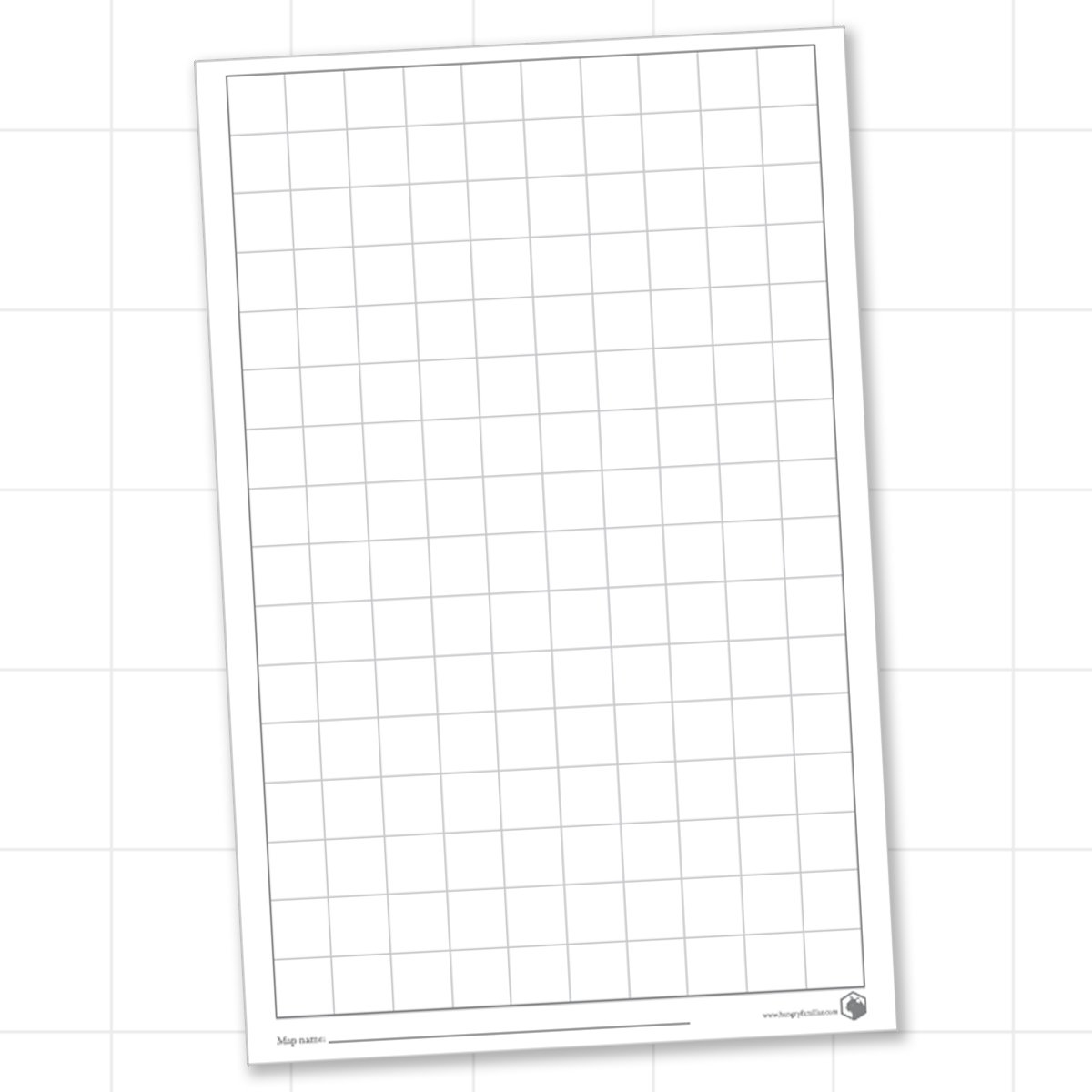 Blank Map Grid Printable