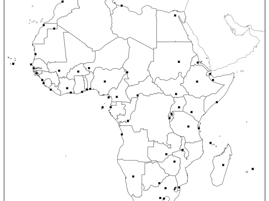 Blank Map Of Africa Outline Map Of Africa PDF