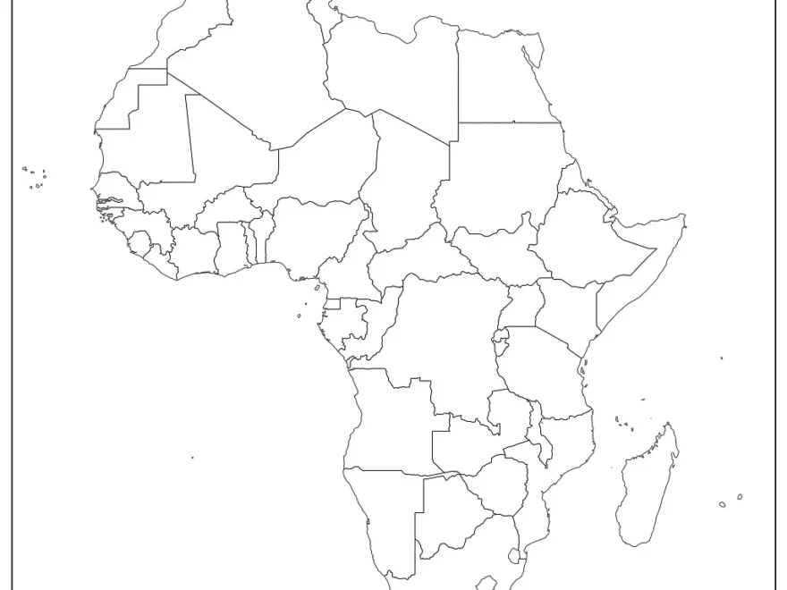 Blank Map Of Africa Outline Map Of Africa PDF