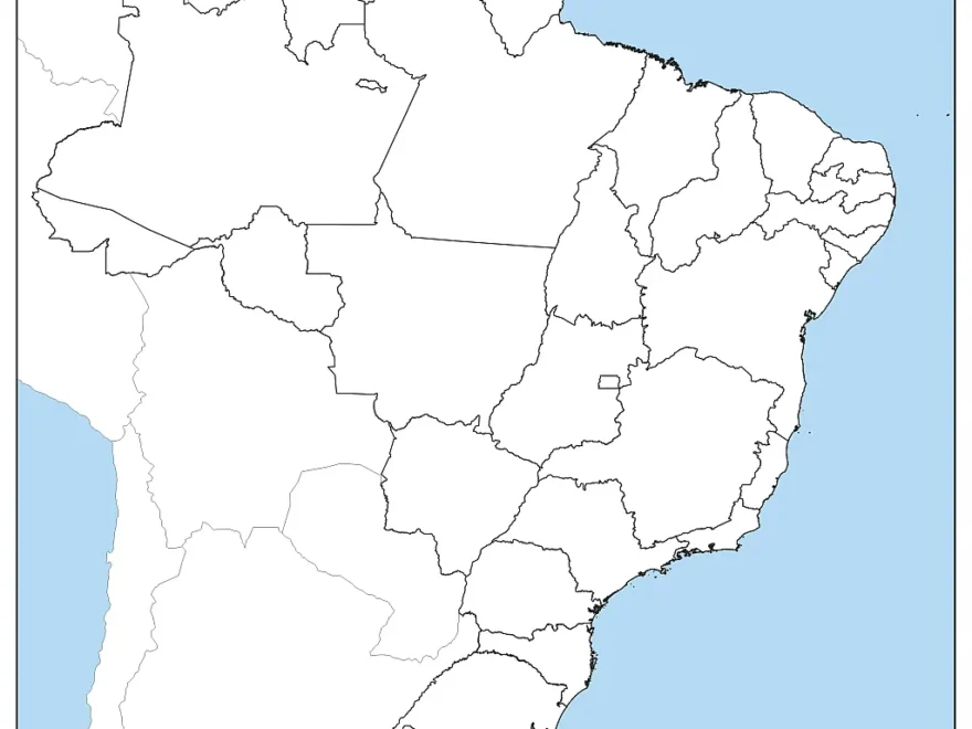 Blank Map Of Brazil Outline Map Of Brazil PDF