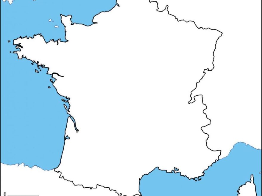 Blank Map Of France Physical Map Of France Blank Western Europe Europe
