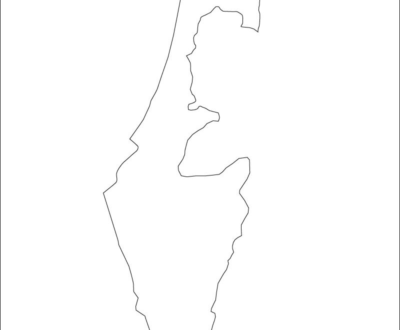 Blank Map Of Israel Israel Map Outline