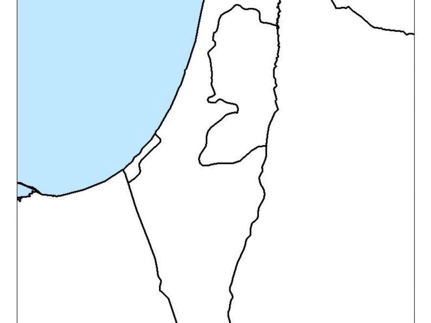 Blank Map Of Israel Outline Map And Vector Map Of Israel