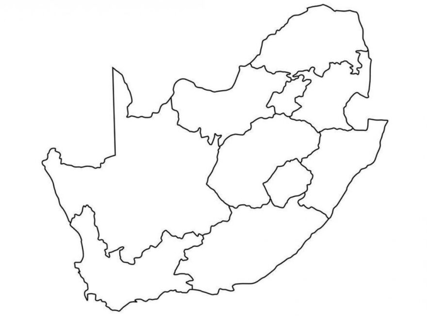 Blank Map Of South Africa Outline Map And Vector Map Of South Africa