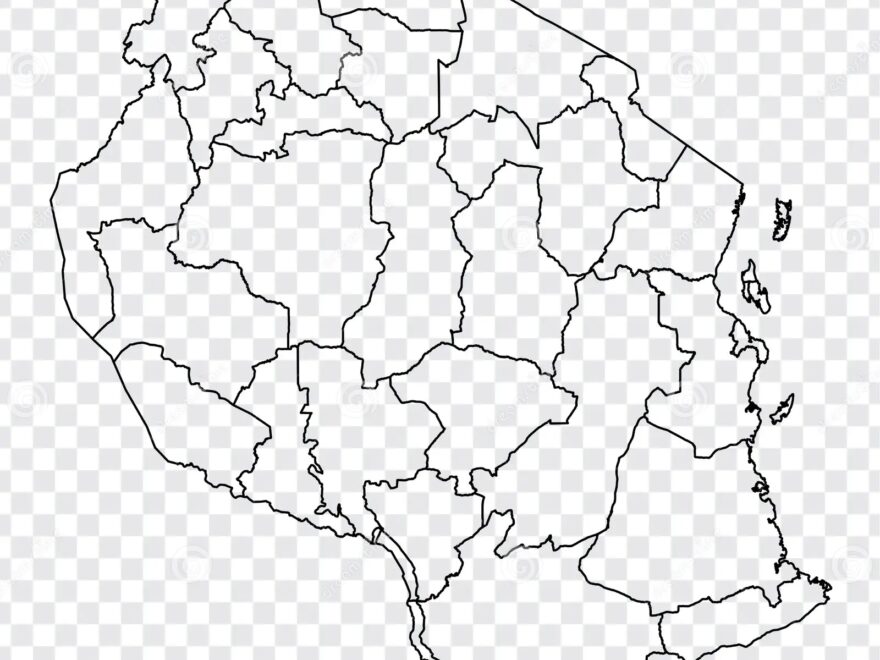 Blank Map Tanzania High Quality Map Of Tanzania With Provinces On Transparent Background For Your Web Site Design Logo App UI Stock Vector Illustration Of Community Land 158440581