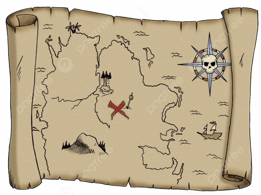 Blank Treasure Map Paper X Map Tattered PNG Transparent Image And Clipart For Free Download