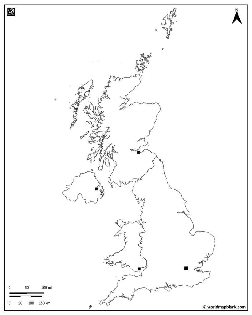 Blank UK Map UK Map Outline PDF 