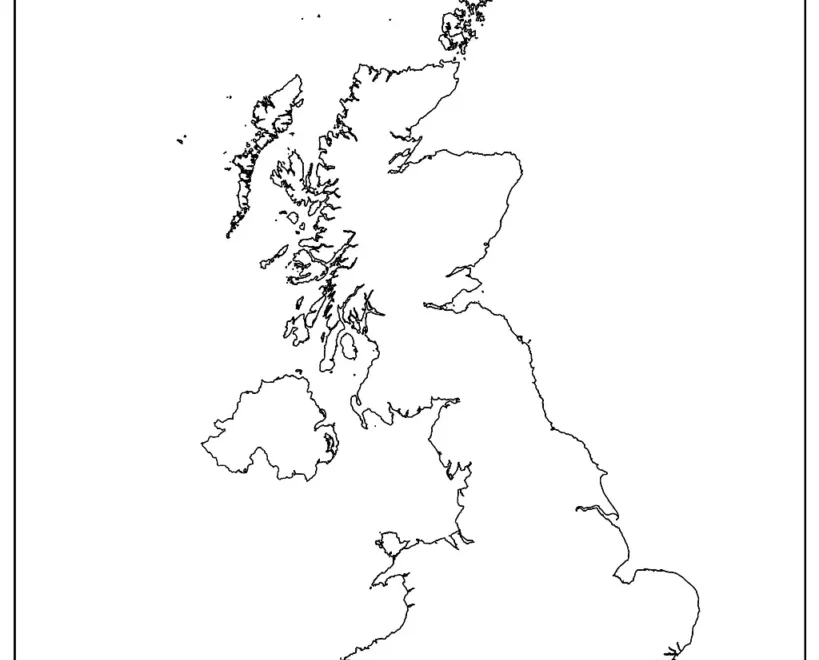 Blank UK Map UK Map Outline PDF