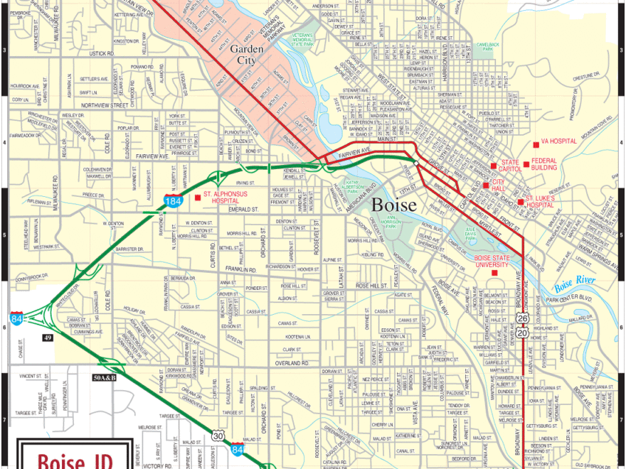 Boise Road Map