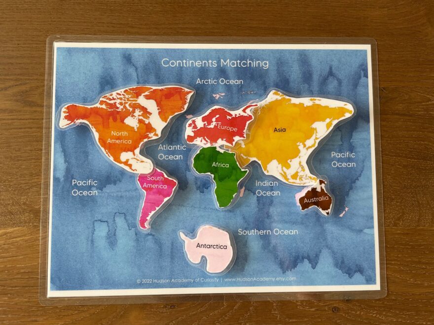 BUSY BOOK PRINTABLE World Map For Preschool And Kindergarten Quiet Book Homeschool Learning File Folder Game Instant Download Etsy