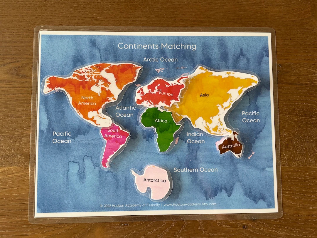World Map Puzzle Printable