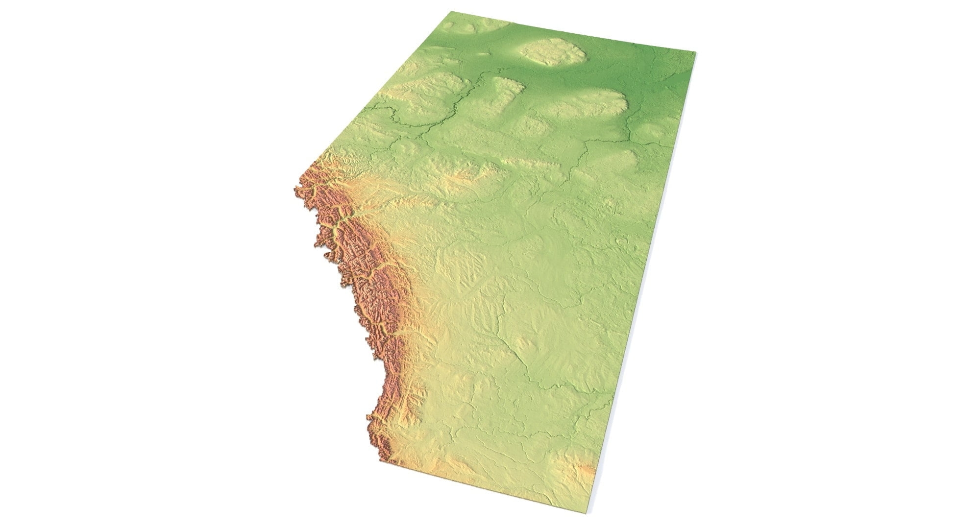 Buy High quality Alberta 3D Model Terrain For 3D Design And Art