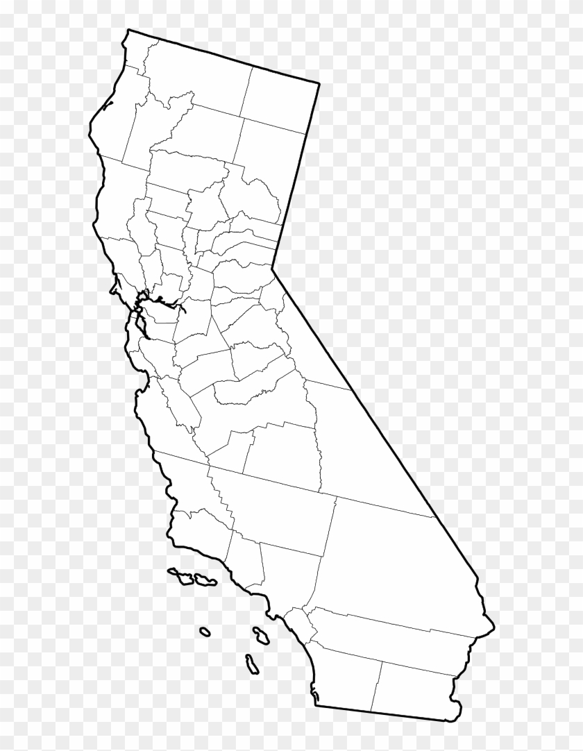 California Counties Outline Map Png Southern California Map Outline Transparent Png 612x1024 204025 PngFind