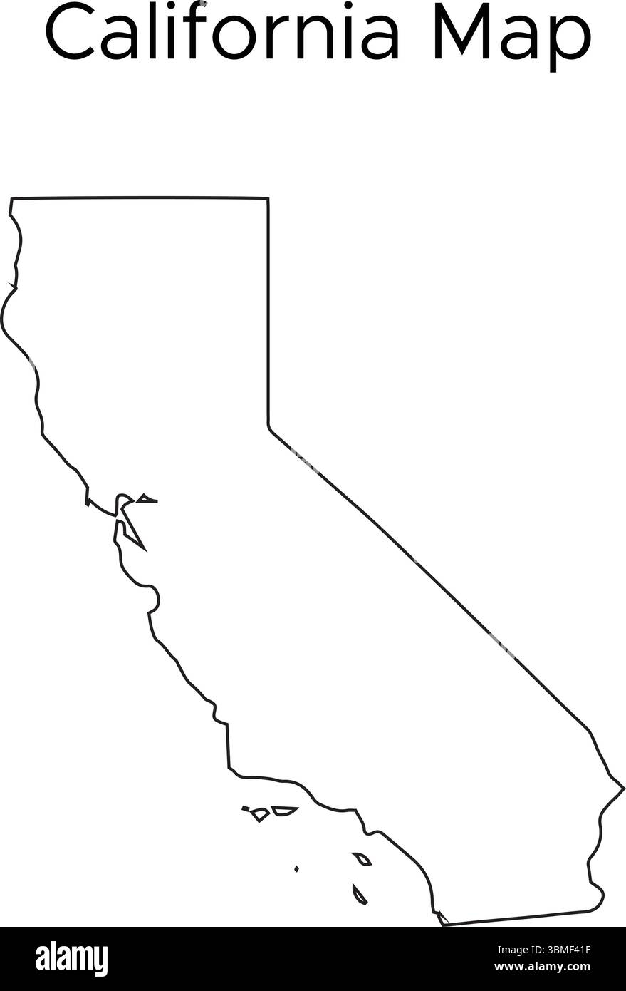 Blank Map Of California Printable