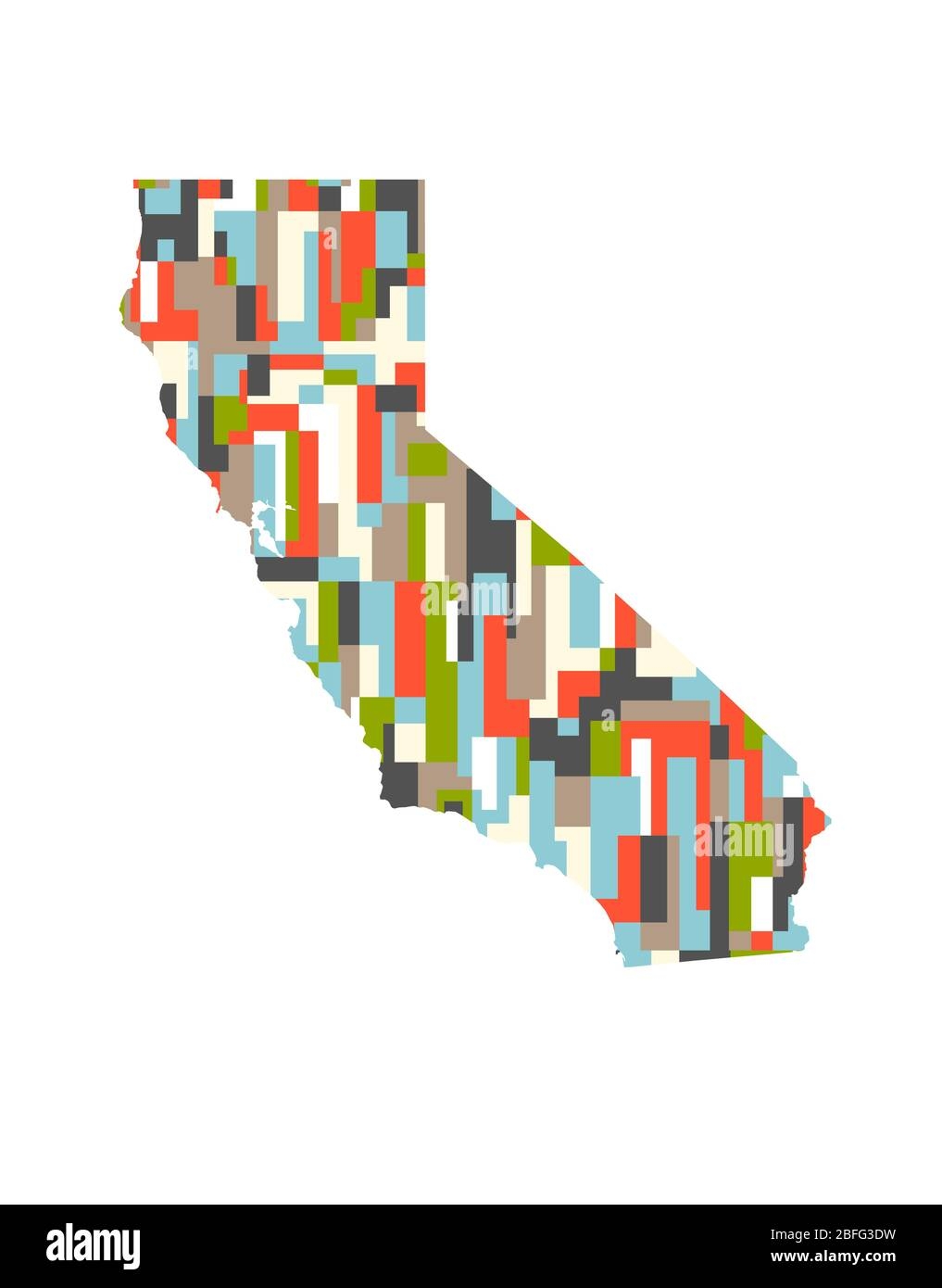 California State Abstract Rectangular Color Pattern Map Vector Design Illustration Stock Vector Image Art Alamy California State Abstract Rectangular Color Pattern Map Vector Design Illustration Stock Vector Image Art Alamy