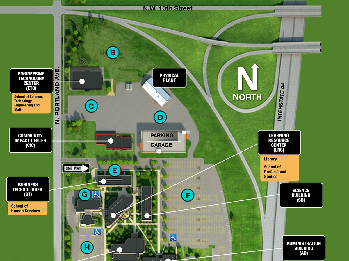 Oklahoma State Okmulgee Campus Map Printable Free