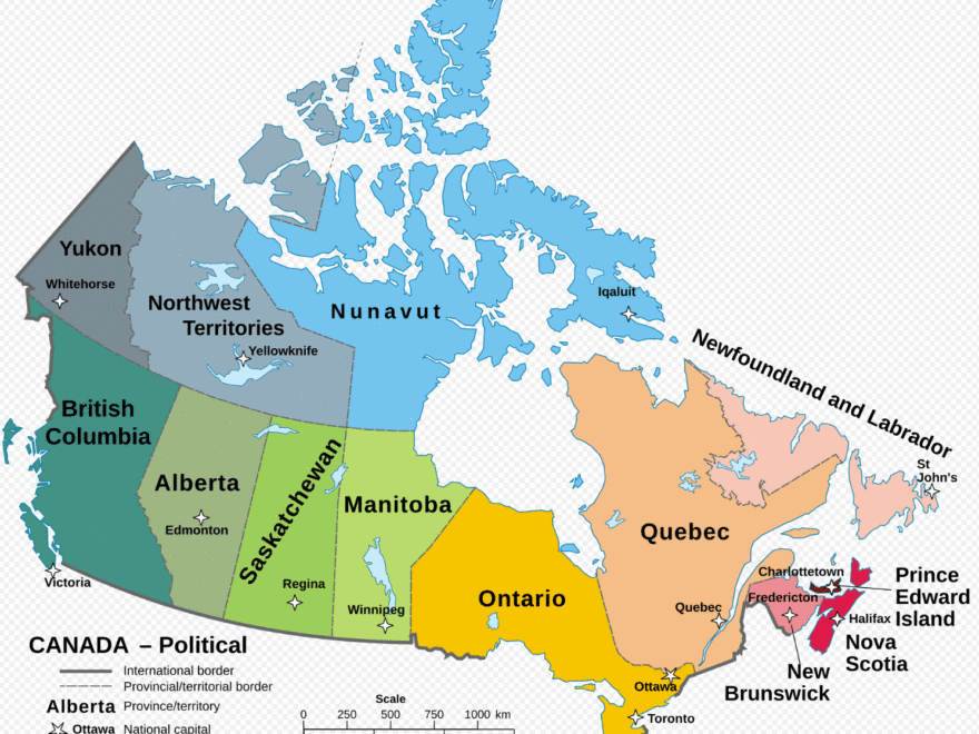 Canada Map Guide Of The World