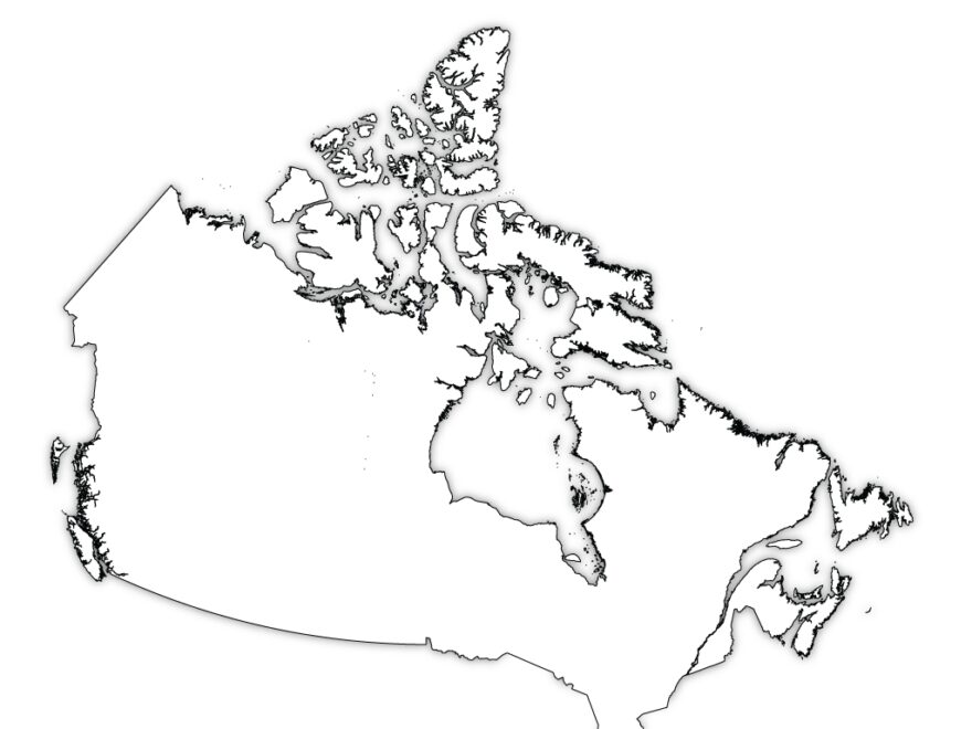 Canada Outline Map Canada Blank Map