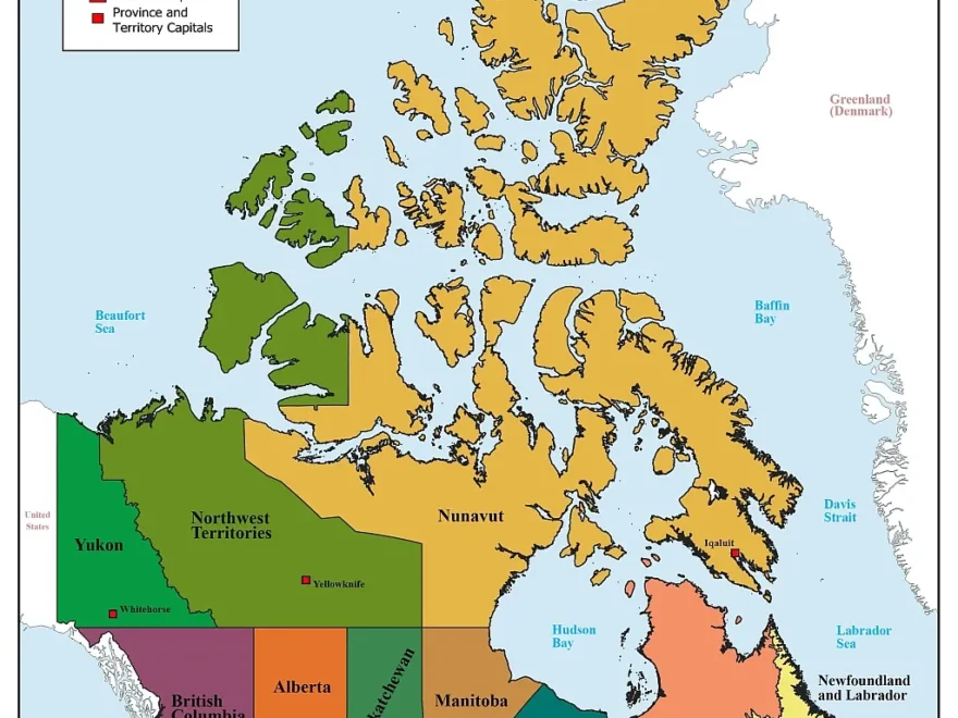 Canada Provinces Map Map Of Canada PDF