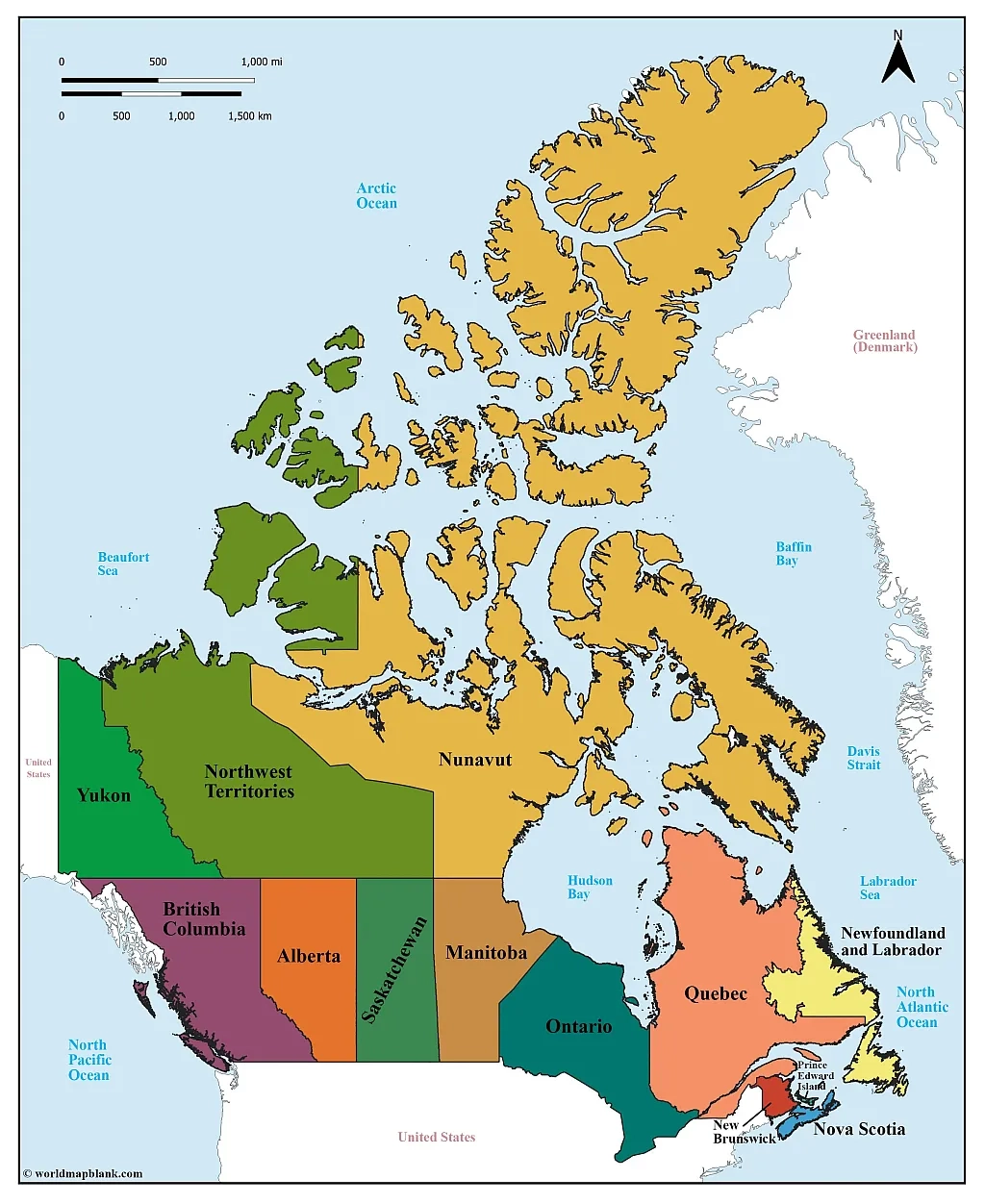 Canada Provinces Map Map Of Canada PDF 