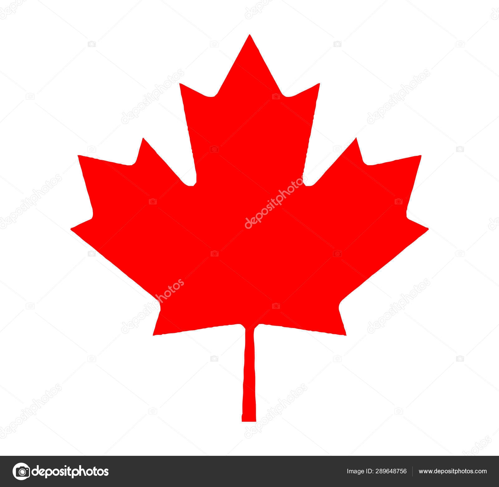 Printable Maple Leaf Flag