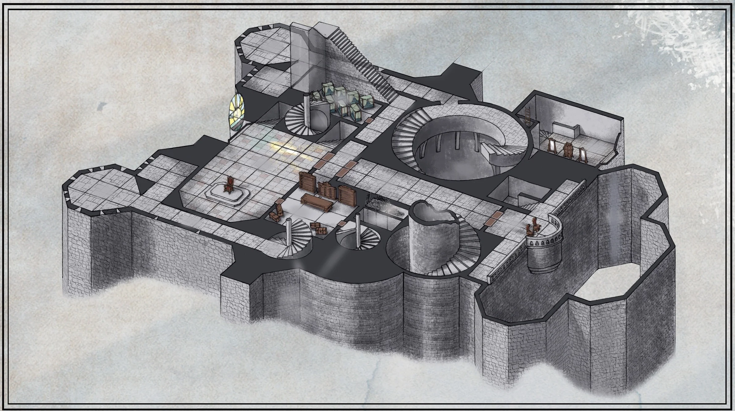 Castle Ravenloft I6 Map Printable